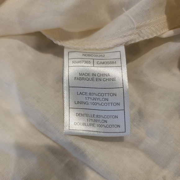 BB Dakota Fit and Flare Lace Crochet Sleeveless Mini Skater Dress Ivory Size 0 - Picture 14 of 14